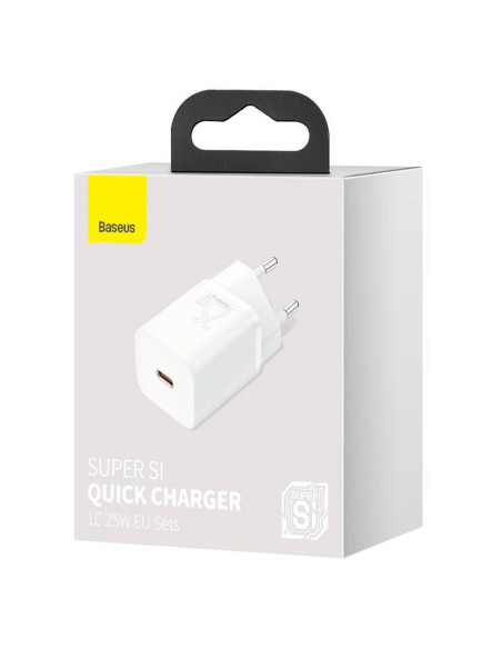 Chargeur secteur BASEUS Type C PD QC3.0 3A 25W CCSP020102/CCCJG25CE blanc