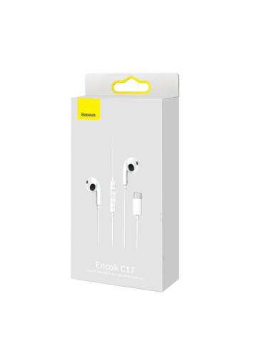 Écouteur BASEUS Type C ENCOK C17 blanc NGCR010002
