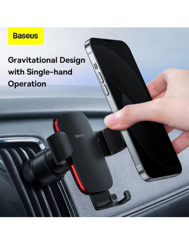 BASEUS support voiture à gravitation pour grille SUJS000001 noir