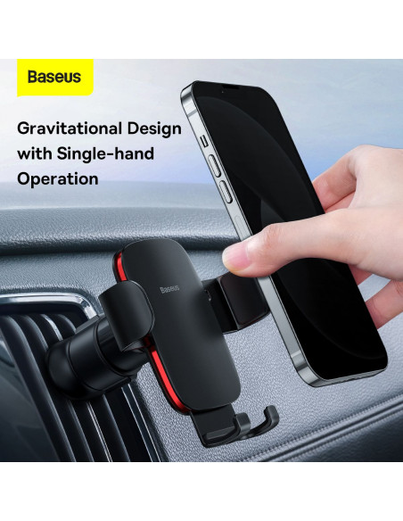 BASEUS support voiture à gravitation pour grille SUJS000001 noir