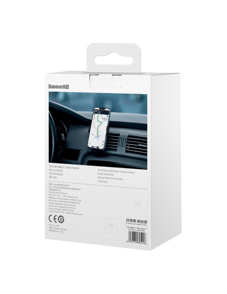 BASEUS support voiture à gravitation pour grille SUJS000001 noir