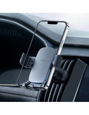 BASEUS support voiture à gravitation pour grille SUJS000013 gris foncé