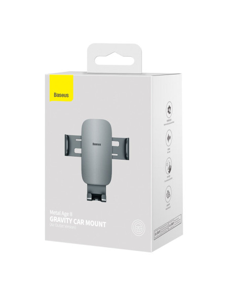 BASEUS support voiture à gravitation pour grille SUJS000013 gris foncé