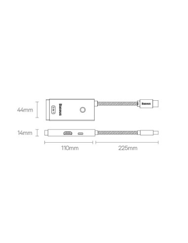 Adaptateur BASEUS HUB 5in1 Type C WKQX040002 0,15 m blanc