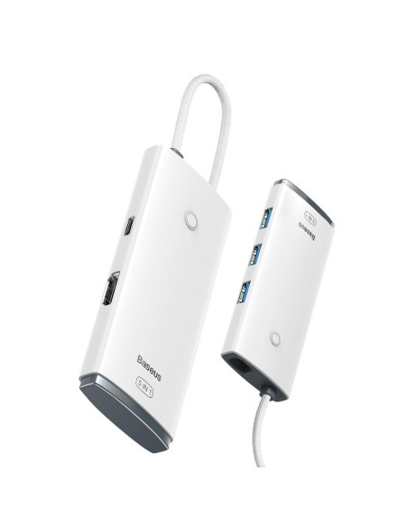 Adaptateur BASEUS HUB 5in1 Type C WKQX040002 0,15 m blanc