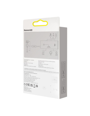 Adaptateur BASEUS HUB 5in1 Type C WKQX040002 0,15 m blanc