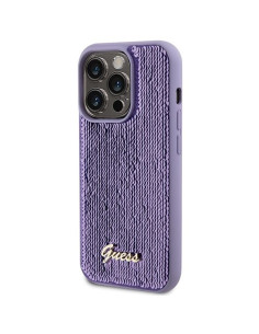 Coque GUESS pour IPHONE 15 Pro GUHCP15LPSFDGSU (Sequin Script Metal) violet 2