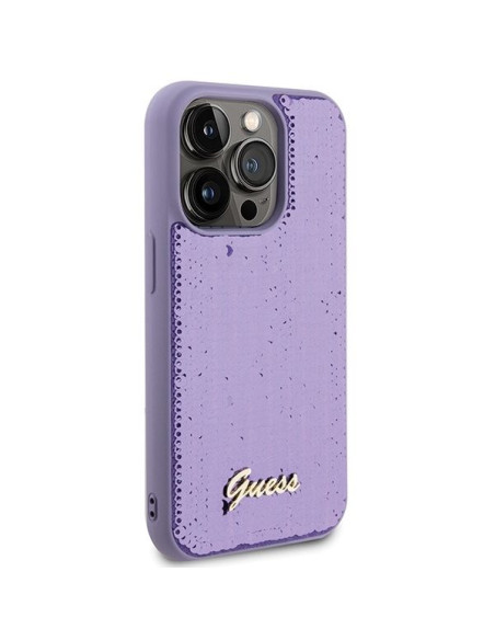 Coque GUESS pour IPHONE 15 Pro GUHCP15LPSFDGSU (Sequin Script Metal) violet