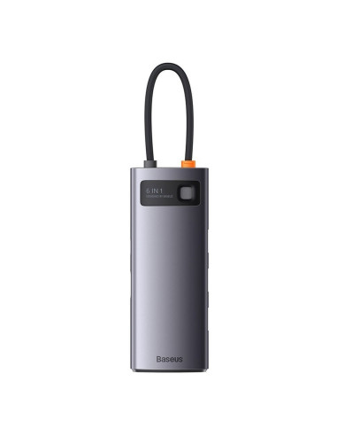 Adaptateur BASEUS HUB 6in1 Type C WKWG030013/BS-OH040 0,15 m gris