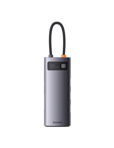Adaptateur BASEUS HUB 6in1 Type C WKWG030213/BS-OH042 0,15 m gris