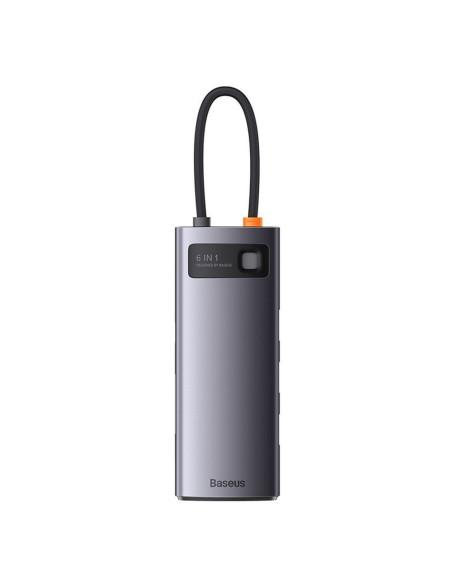 Adaptateur BASEUS HUB 6in1 Type C WKWG030213/BS-OH042 0,15 m gris