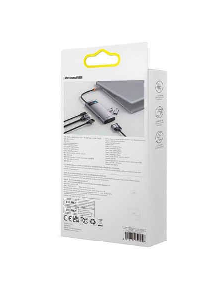 Adaptateur BASEUS HUB 7in1 Type C WKWG040013/BS-OH043 0,17 m gris