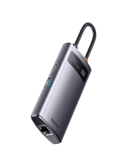 Adaptateur BASEUS HUB 4in1 WKWG070113/BS-OH067 0.17m gris