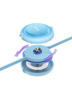 BASEUS Câble 3-en-1 USB A vers Micro USB / Lightning / Type C 3.5A CAMJ010017 1.1m bleu 2