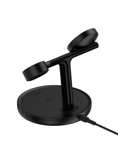 BASEUS Chargeur inductif 3-en-1 compatible avec MagSafe 15W WXTE000101 noir