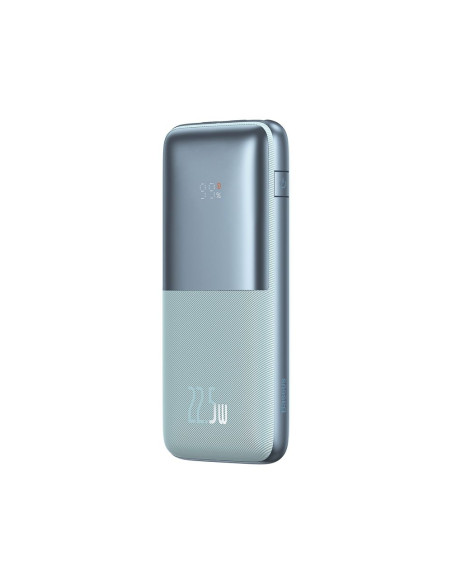 BASEUS powerbank 10 000 mAh + câble USB A vers Type C PD QC3.0 3A 22.5W PPBD040003 bleu