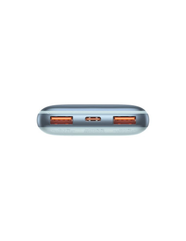 BASEUS powerbank 10 000 mAh + câble USB A vers Type C PD QC3.0 3A 22.5W PPBD040003 bleu