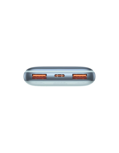 BASEUS powerbank 10 000 mAh + câble USB A vers Type C PD QC3.0 3A 20W PPBD040103 bleu