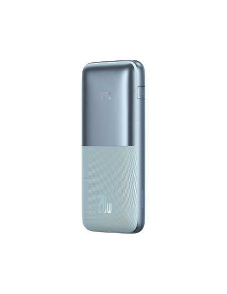 BASEUS powerbank 10 000 mAh + câble USB A vers Type C PD QC3.0 3A 20W PPBD040103 bleu