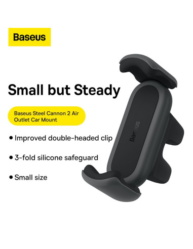 Support voiture BASEUS pour grille avec double fixation SUGP000001 noir