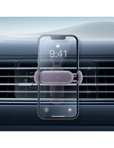 Support voiture BASEUS avec double fixation SUGP000005 violet