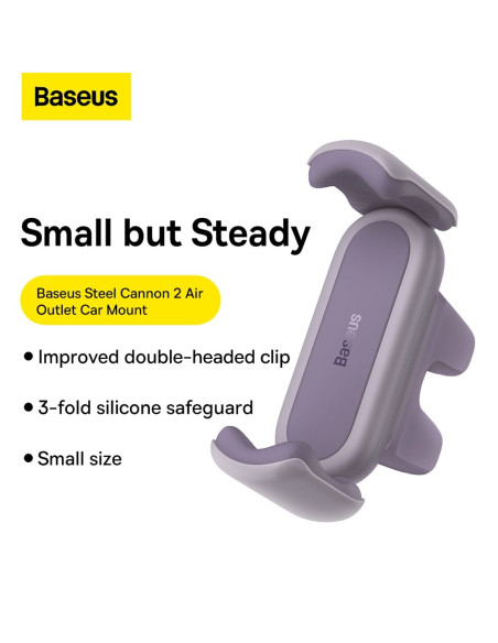 Support voiture BASEUS avec double fixation SUGP000005 violet