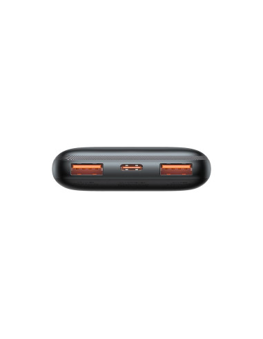 BASEUS powerbank 10 000 mAh + câble USB A vers Type C PD QC3.0 3A 20W PPBD040201 noir