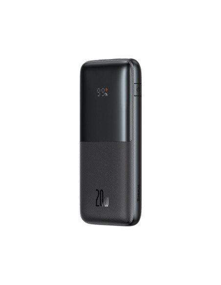 BASEUS powerbank 10 000 mAh + câble USB A vers Type C PD QC3.0 3A 20W PPBD040201 noir