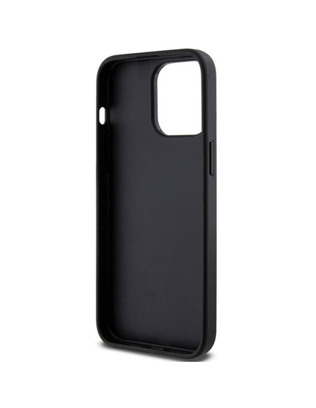 Véritable KARL LAGERFELD Case KLHCP13XGSACHPK pour iPhone 13 Pro Max (Gripstand Saffiano choupette PIN / black