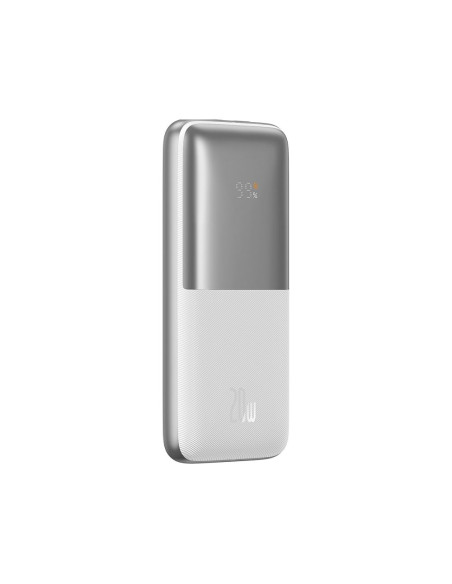 BASEUS powerbank 10 000 mAh + câble USB A vers Type C PD QC3.0 3A 20W PPBD040202 blanc