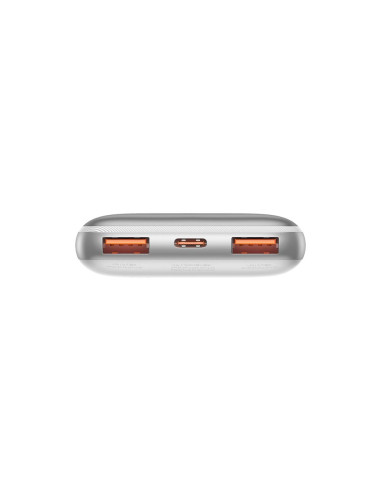 BASEUS powerbank 10 000 mAh + câble USB A vers Type C PD QC3.0 3A 20W PPBD040202 blanc