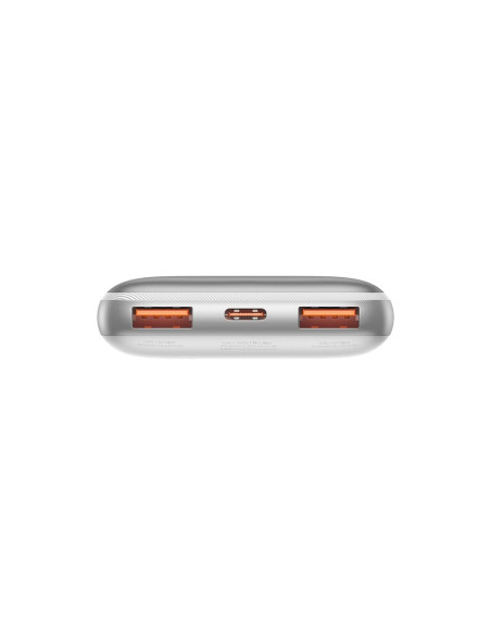 BASEUS powerbank 10 000 mAh + câble USB A vers Type C PD QC3.0 3A 20W PPBD040202 blanc