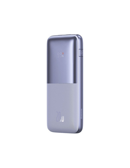 BASEUS powerbank 10 000 mAh + câble USB A vers Type C PD QC3.0 3A 20W PPBD040205 violet