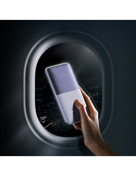 BASEUS powerbank 10 000 mAh + câble USB A vers Type C PD QC3.0 3A 20W PPBD040205 violet