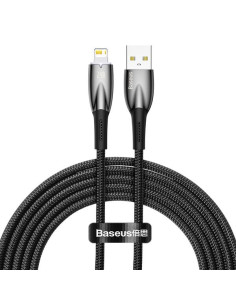 BASEUS Câble USB A vers Lightning 2.4A Glimmer CADH000301 2m noir
