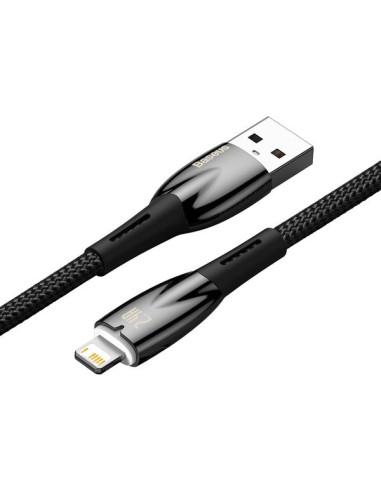 BASEUS Câble USB A vers Lightning 2.4A Glimmer CADH000301 2m noir