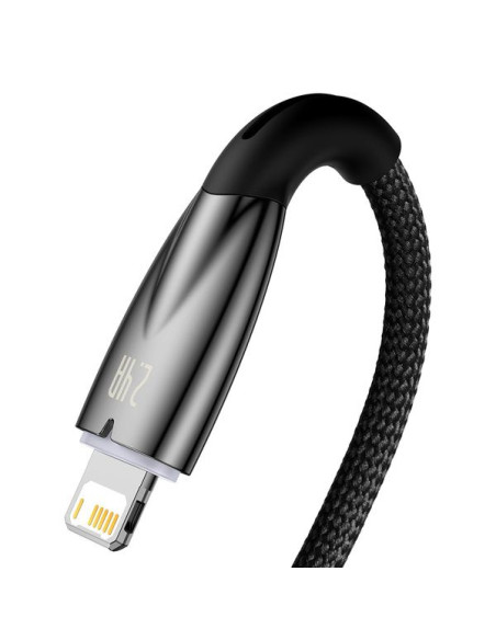 BASEUS Câble USB A vers Lightning 2.4A Glimmer CADH000301 2m noir