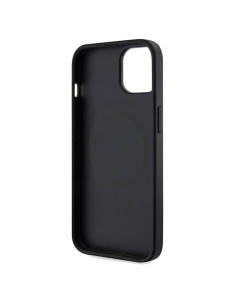 Véritable GUESS Case GUHMP15SP4RPSK pour iPhone 15 (Compatible avec Magsafe 4G Rayures imprimées / Noir) 2
