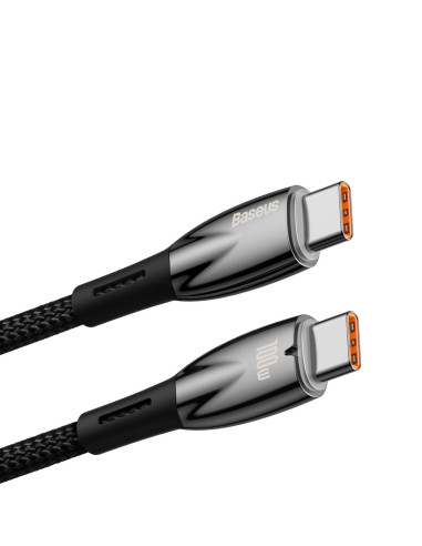 BASEUS Type C to Type C PD 100W Glimmer cable CADH000801 2 m noir