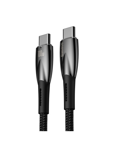BASEUS Type C to Type C PD 100W Glimmer cable CADH000801 2 m noir