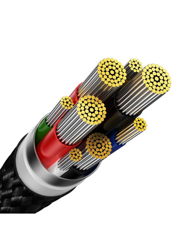 BASEUS Type C to Type C PD 100W Glimmer cable CADH000801 2 m noir