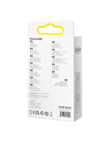 BASEUS Type C to Type C PD 100W Glimmer cable CADH000801 2 m noir