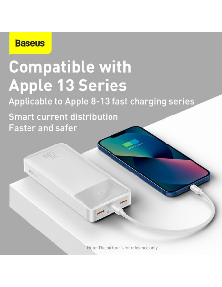 BASEUS powerbank 20 000 mAh PD QC3.0 3A 20W PPBD050302 white