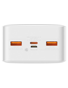 BASEUS powerbank 30 000 mAh + cable USB A do Micro USB PD QC3.0 3A 20W PPBD050402 white 2