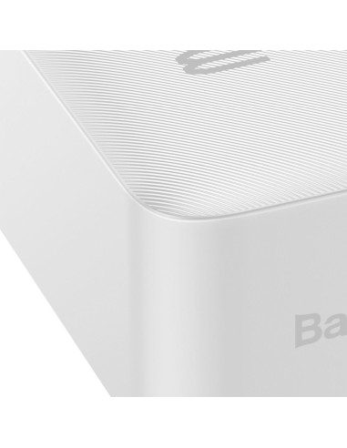 BASEUS powerbank 30 000 mAh + cable USB A do Micro USB PD QC3.0 3A 20W PPBD050402 white