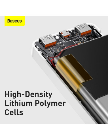 BASEUS powerbank 10 000 mAh PD QC3.0 3A 20W PPBD050502 white