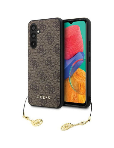 Véritable GUESS Case GUHCS23FEGF4GBR pour Samsung S23 FE (4G Charm / brown)