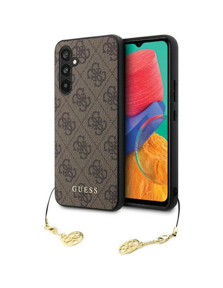 Véritable GUESS Case GUHCS23FEGF4GBR pour Samsung S23 FE (4G Charm / brown)