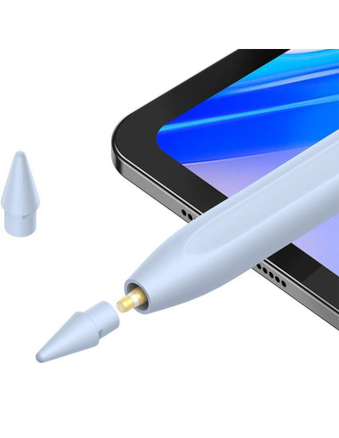 BASEUS stylet actif capacitif avec charge inductive compatible avec iPad 125 mAh Stylus Writing 2 Lite SXBC060103/BS-PS003 bleu