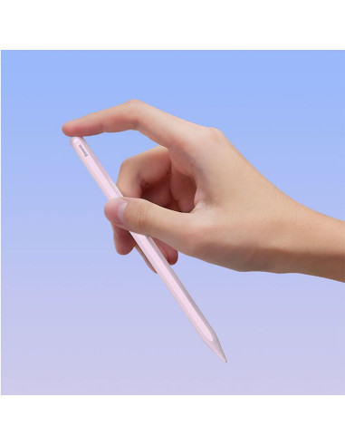 BASEUS stylet actif capacitif avec charge inductive compatible avec iPad 125 mAh Stylus Writing 2 Lite SXBC060104/BS-PS003 rose